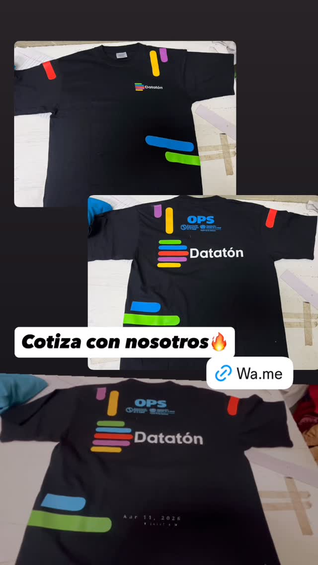 Video de camisetas Datatón estampadas